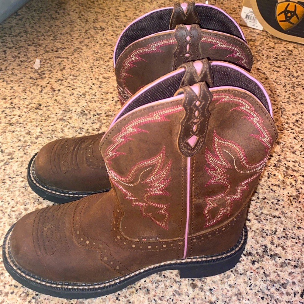 JUSTIN GYPSY GEMMA LEATHER PULL ON BOOTS